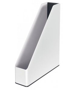 Stojan na časopisy Leitz WOW biely/čierny