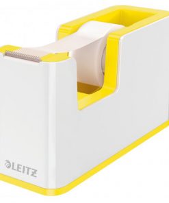 Dispenzor s páskou Leitz WOW biely/žltý