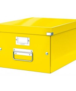 Stredná krabica Click & Store žltá
