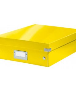 Stredná organizačná krabica Click & Store žltá