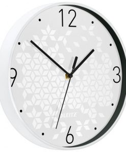 Nástenné hodiny Leitz WOW biela