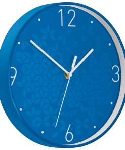 Nástenné hodiny Leitz WOW modrá