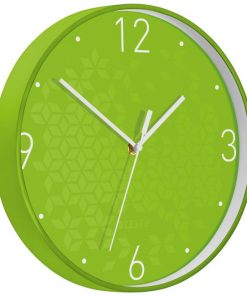Nástenné hodiny Leitz WOW zelené