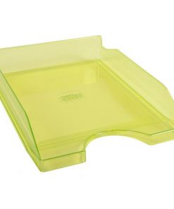 Odkladač priehľadný zelený