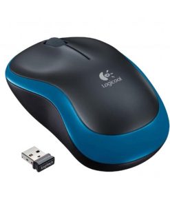 Myš Logitech M185 modrá, bezdrôtová, optická