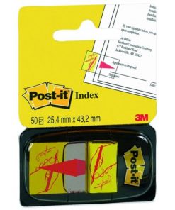 Záložky Post-it Index široké 25,4x43,2 ’podpis’