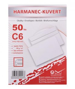 Poštové obálky C6 samolepiace, 50 ks