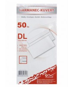 Poštové obálky DL samolepiace, 50 ks