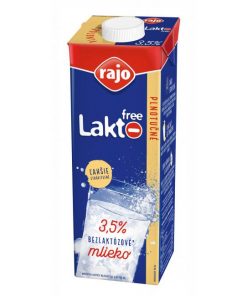 Trvanlivé mlieko Rajo plnotučné bezlaktózové 3,5% 1 ℓ
