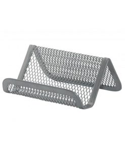 Drôtený stojan na vizitky 95x75x45mm strieborný