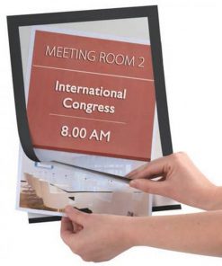 Samolepiaci držiak dokumentov A4 čierny 2 ks