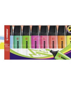 Sada zvýrazňovačov STABILO BOSS ORIGINAL 8 ks balenie s 8 rôznymi farbami