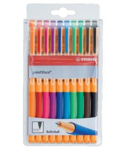 Sada gélových rollerov STABILO pointVisco 10ks
