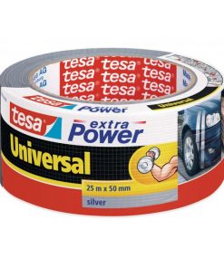 Textilná páska TESA silne lepiaca strieborná 50 mm x 25 m