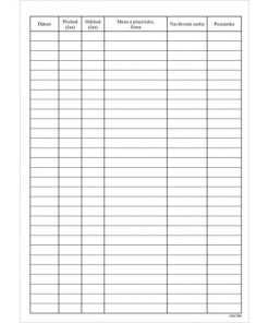 Kniha návštev, A4, 96 listov, tvrdá väzba