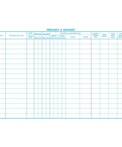 Kniha príchodov a odchodov, A4, 30 listov