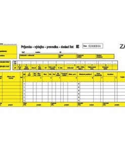Príjemka - výdajka - prevodka - dodací list 2/3 A4 čísl.samoprepis 150 listov