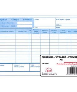 Príjemka - výdajka - prevodka s DPH, samoprepis, A5