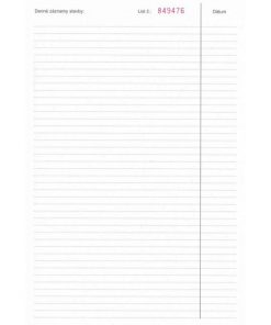 Stavebný denník, A4, 50x3+8 listov, samoprepis