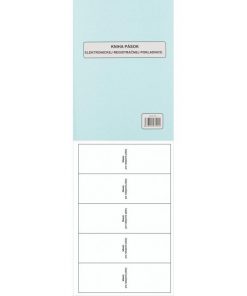 Kniha pások el. registračnej pokladnice, A4, 96 listov, tvrdá väzba
