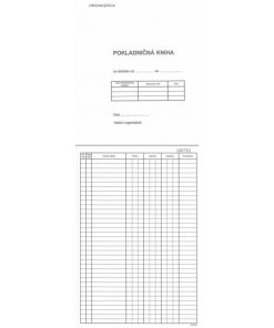 Pokladničná kniha, A4, číslovaná priepisová, 50x2 listy, samoprepis