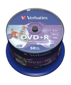 Verbatim DVD+R 16x 4,7GB cake 50 ks