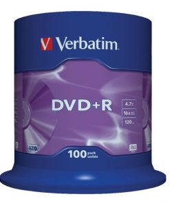 Verbatim DVD+R 16x 4,7GB cake 100 ks