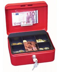 Pokladnička WEDO s klipom 200x160x90mm červená