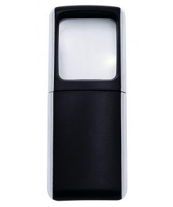 Lupa 3,5x3,8cm s podsvietením čierna