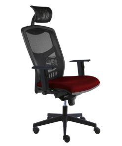 Kancelárska stolička York Net, E-SY+ PDH+ podrúčky červená