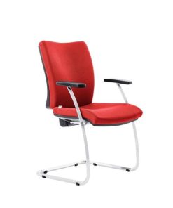 Konferenčná stolička Gala červená D3