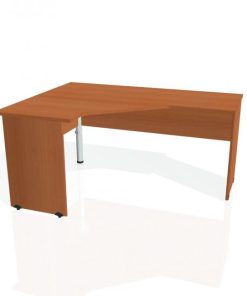 Pracovný stôl Gate, ergo, pravý, 160x75,5x120 cm, čerešňa/čerešňa