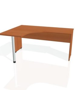 Pracovný stôl Gate, ergo, pravý, 160x75,5x120 cm, čerešňa/čerešňa