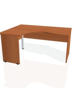 Pracovný stôl Gate, ergo, pravý, 160x75,5x120 cm, čerešňa/čerešňa