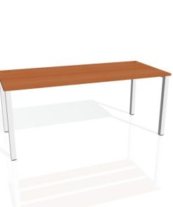 Pracovný stôl Uni, 180x75,5x80 cm, čerešňa/sivá