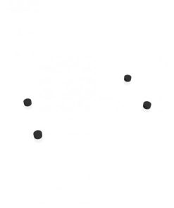 Rektifikačné nožičky, plastové, 27-47 mm, 4 ks