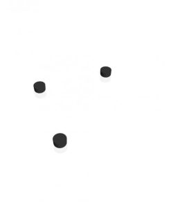 Rektifikačné nožičky, plastové, 27-47 mm, 3 ks