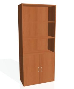 Policová skriňa Drive, 80x185x42 cm, čerešňa/čerešňa