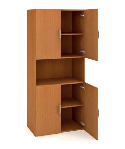 Policová skriňa Drive, 80x185x42 cm, čerešňa/čerešňa