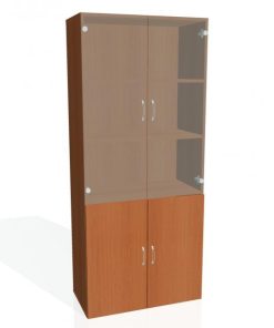 Policová skriňa Drive, 80x185x42 cm, čerešňa/čerešňa