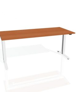 Pracovný stôl Motion, ZO, 2S, 180x70,5-120,5x80 cm, čerešňa/sivá