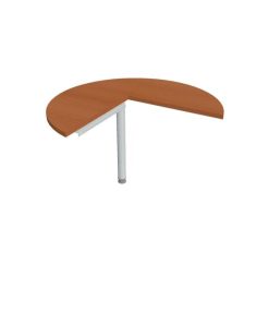 Doplnkový stôl Cross, pravý, 100x75,5x(60x60) cm, čerešňa/kov