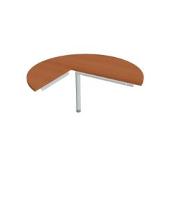 Doplnkový stôl Cross, pravý, 120x75,5x(60x80) cm, čerešňa/kov