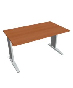 Pracovný stôl Cross, 140x75,5x80 cm,čerešňa/kov