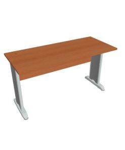 Pracovný stôl Cross, 140x75,5x60 cm, čerešňa/kov