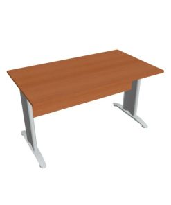 Rokovací stôl Cross, 140x75,5x80 cm, čerešňa/kov