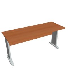 Pracovný stôl Cross, 160x75,5x60 cm, čerešňa/kov