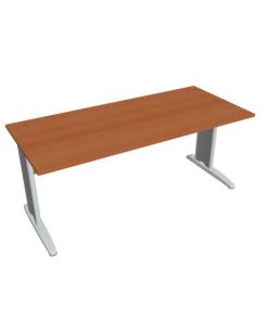 Pracovný stôl Cross, 180x75,5x80 cm, čerešňa/kov