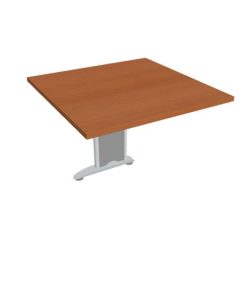 Doplnkový stôl Cross, 80x75,5x80 cm, čerešňa/kov