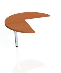 Doplnkový stôl Flex, ľavý, 100,0x75,5x(60x60) cm, čerešňa/kov